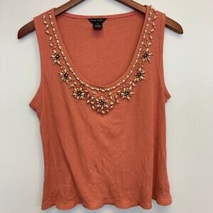 4/$20 Sunny Taylor beaded tank top